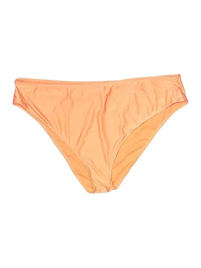 Pre-owned Prettylittlething Swimsuit Bottoms In Orange