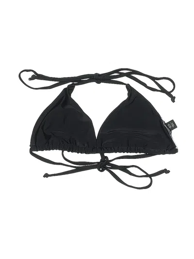 Pre-owned Prettylittlething Swimsuit Top Black Swimwear