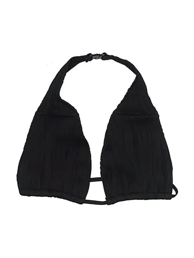 Pre-owned Prettylittlething Swimsuit Top Black Swimwear