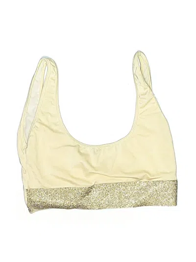 Prettylittlething Swimsuit Top Gold Swimwear