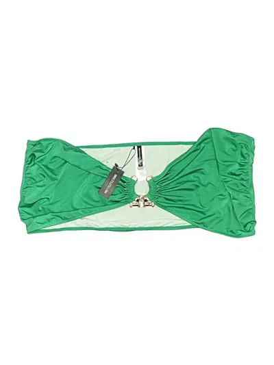 Pre-owned Prettylittlething Swimsuit Top Green Swimwear