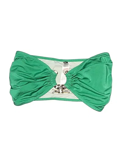 Pre-owned Prettylittlething Swimsuit Top Green Swimwear