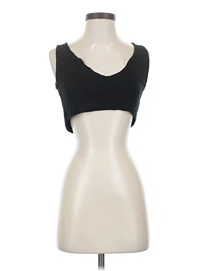 Pre-owned Prettylittlething Tank Top Black Strapless Neckline Tops
