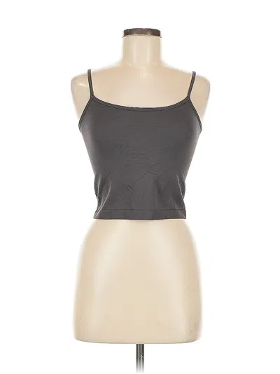 Pre-owned Prettylittlething Tank Top Gray Strapless Neckline Tops