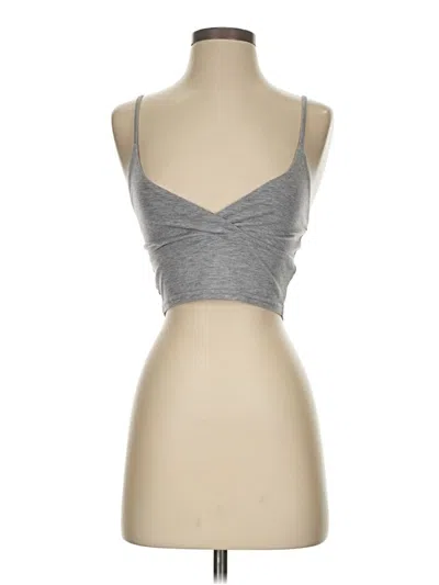 Pre-owned Prettylittlething Tank Top Gray Strapless Neckline Tops