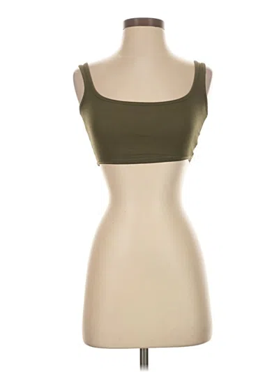 Pre-owned Prettylittlething Tank Top Tan Strapless Neckline Tops