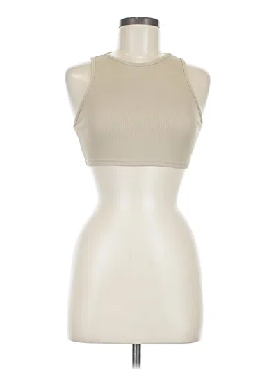Pre-owned Prettylittlething Tank Top Tan Tops In Brown