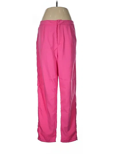 Pre-owned Prettylittlething Track Pants In Pink