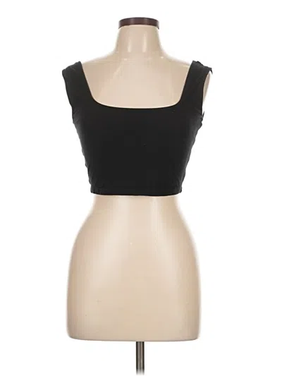 Pre-owned Prettylittlething Tube Top Black Strapless Neckline Tops