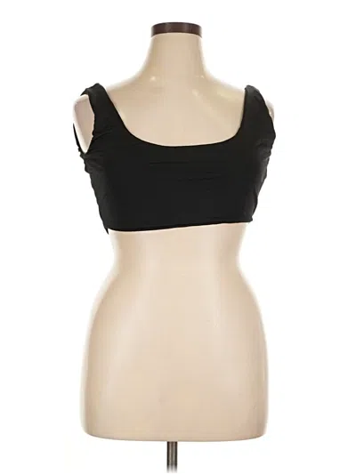 Pre-owned Prettylittlething Tube Top Black Strapless Neckline Tops