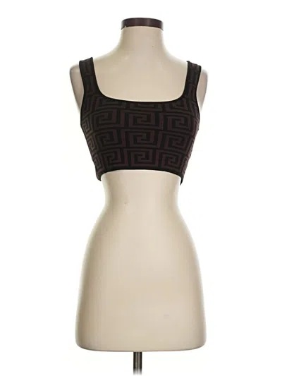 Prettylittlething Tube Top Brown Square Neckline Tops