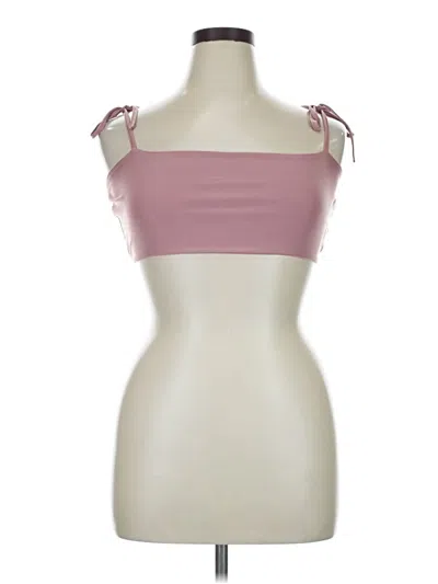 Pre-owned Prettylittlething Tube Top Pink Strapless Neckline Tops