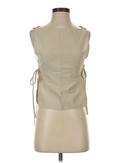 Pre-owned Prettylittlething Tube Top Tan Strapless Neckline Tops