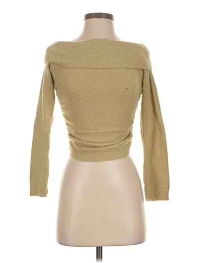 Pre-owned Prettylittlething Turtleneck Sweater In Tan