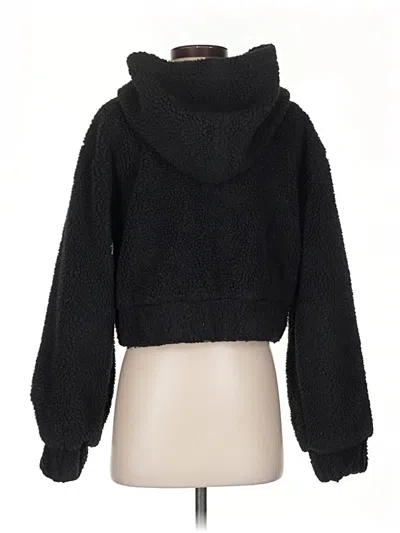 Pre-owned Prettylittlething Zip Up Hoodie In Black