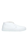 PREVENTI PREVENTI MAN SNEAKERS WHITE SIZE 9 GOAT SKIN