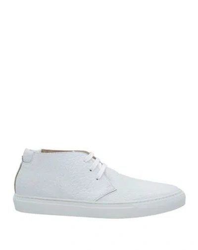 Preventi Man Sneakers White Size 8 Leather