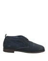 Preventi Woman Ankle Boots Navy Blue Size 6 Leather