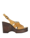 Preventi Woman Mules & Clogs Marigold Size 6 Leather In Yellow