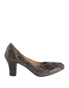 Preventi Woman Pumps Dark Brown Size 8 Leather In Brown