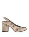 Preventi Woman Sandals Beige Size 7 Calfskin In Beige