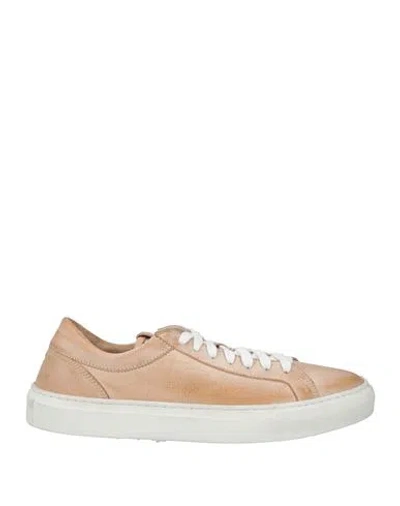 Preventi Woman Sneakers Camel Size 8 Leather In Beige