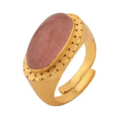 Previous Lucrecia Strawberry Quartz Ring In Gold