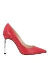 Prezioso Woman Pumps Red Size 8 Leather