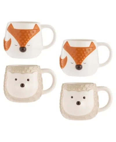 Price  &  Kensington Woodland 4 Piece Mug Set In Neutral