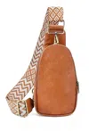 Prickly Pear Tx Camille Crossbody Sling Bag In Camel In Brown