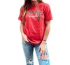 Prickly Pear Tx Merry Mood T-shirt In Red In Red
