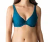 Primadonna Cocktail Padded Tri Bikini Top In Booboo Blue In Multi