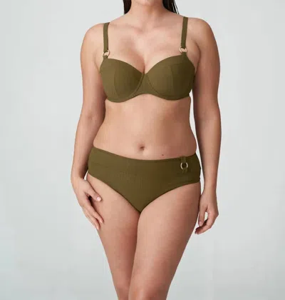 Primadonna Sahara Padded Balcony Bikini Top In Olive In Green