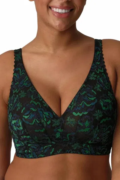 Primadonna San Angel Bralette In Peacock Feather In Green