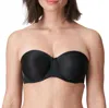Primadonna Satin Strapless Bra In Black In Black