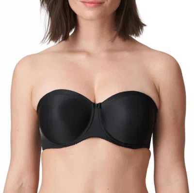 Primadonna Satin Strapless Bra In Black