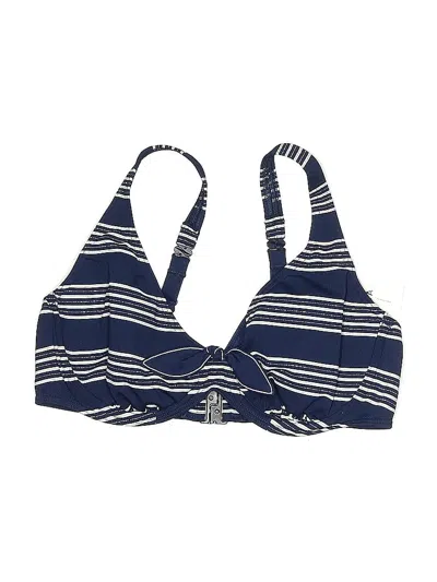 Pre-owned Primadonna Swim Swimsuit Top Blue Stripes Pattern Swimwear