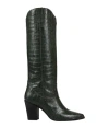 Primadonna Woman Knee Boots Dark Green Size 10 Textile Fibers In Green