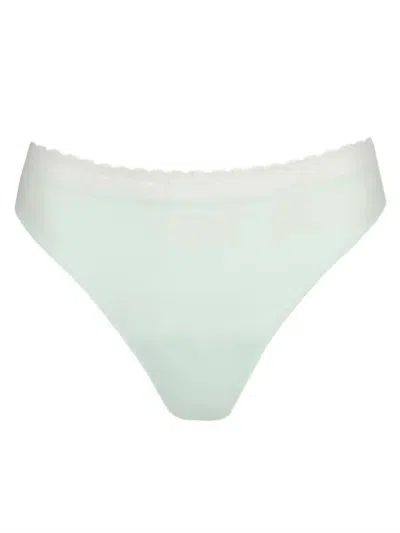 Primadonna Women's Twist Seville Thong Panties In Spring Blossom In Green