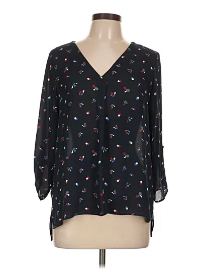 Pre-owned Primark 3/4 Sleeve Blouse In Black