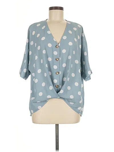 Pre-owned Primark 3/4 Sleeve Blouse In Blue