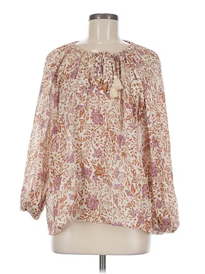 Pre-owned Primark 3/4 Sleeve Blouse In Brown