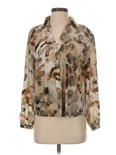 Pre-owned Primark 3/4 Sleeve Blouse In Brown