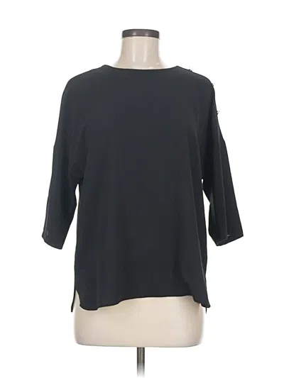 Pre-owned Primark 3/4 Sleeve Top Black Boatneck Tops