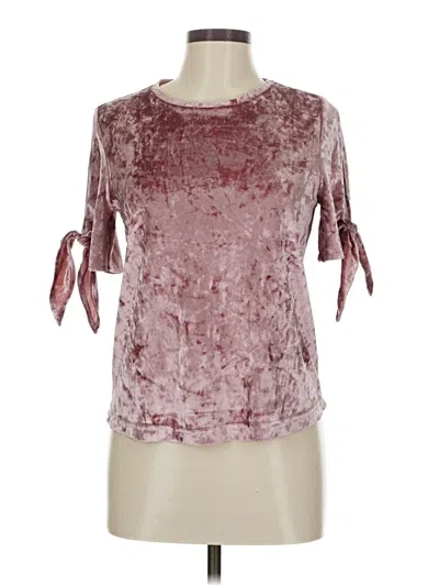 Pre-owned Primark 3/4 Sleeve Top Burgundy Keyhole Neckline Tops