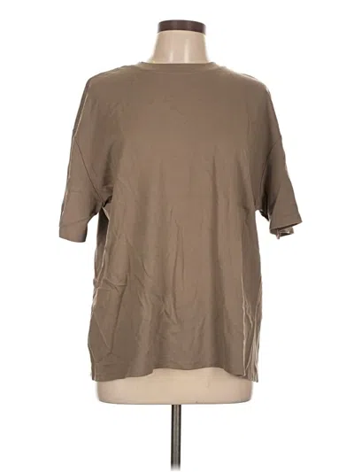 Pre-owned Primark 3/4 Sleeve T-shirt In Brown