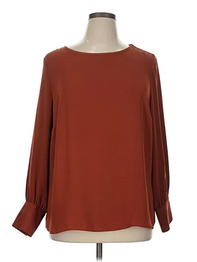 Pre-owned Primark 3/4 Sleeve T-shirt In Brown