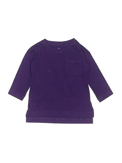 Pre-owned Primark Kids' 3/4 Sleeve T-shirt In Purple
