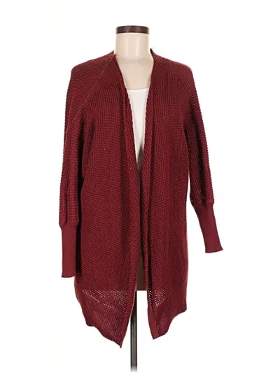 Pre-owned Primark Cardigan Sweater In Burgundy