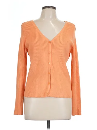 Pre-owned Primark Cardigan Sweater In Orange